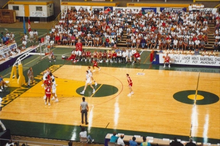 1991: Edmonton hosts World Junior Basketball Championships